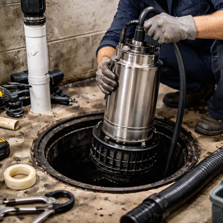 Sump pump installation Port Colborne