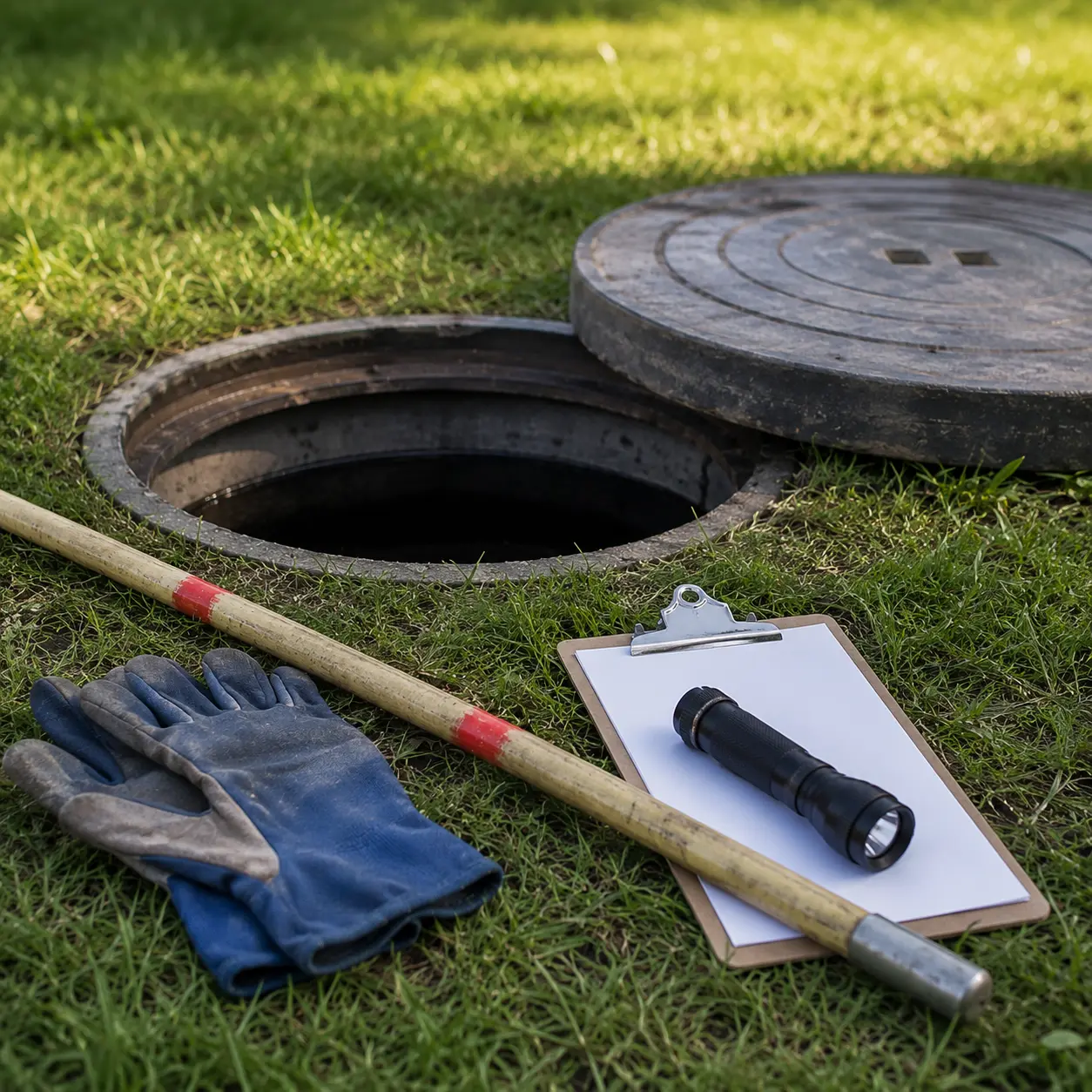 Septic repair job site near Port Colborne